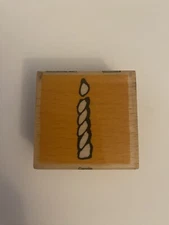 Vap! Scrap Candle Wood Mounted Rubber Stamp New RS26