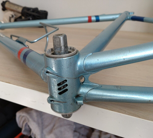 VERNON BARKER VINTAGE  ONE OFF HAND BUILT STEEL RACING FRAME - Picture 10 of 16