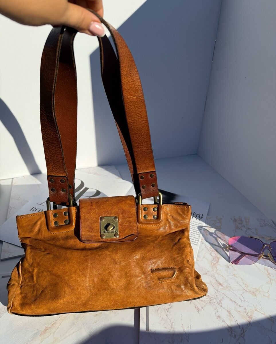 Diesel bag vintage Bag Leather Bag Camel Colour | eBay Diesel bag vintage Bag Leather Bag Camel Colour | eBay