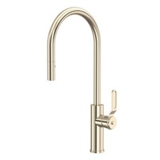 ROHL Myrina Pull-Down Kitchen Faucet C-Spout, Satin Nickel MY55D1LM STN 1.75 GPM