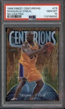 1998 Finest Centurions No Coating #C5 Shaquille O'Neal PSA 10