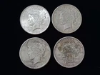 1922, 1923-S, 1924 & 1934-S Peace Silver Dollars Mixed Conditions NICE!