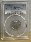 1898 BARBER DIME PCGS GENUINE