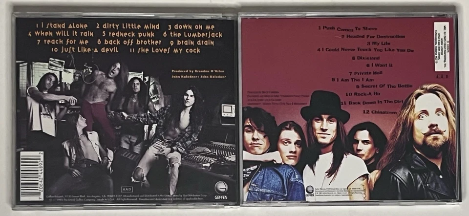 Lot of 2 Jackyl CDs Selft Titled & Push Comes to Shove Southern Rock Metal Foto 2 de 4