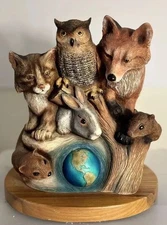 J.H Boone “Earthmates” Sculpture Limited Edition Signed T. Snyder Rare