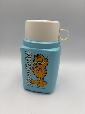 Vintage 1978 United Feature Syndicate Garfield Blue Roughneck Thermoskanne Rare