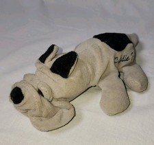 Cuddle Puppy Stuffed Plush Bulldog Gray  Black Dog Cuddle Wit 1980 Vintage