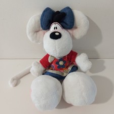Depesche Diddlina Mouse Plush Flower Outfit Blue Bow Thom Goletz