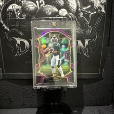 2020 Panini Select - Concourse Jalen Hurts #50 Purple Prizm Die-Cut