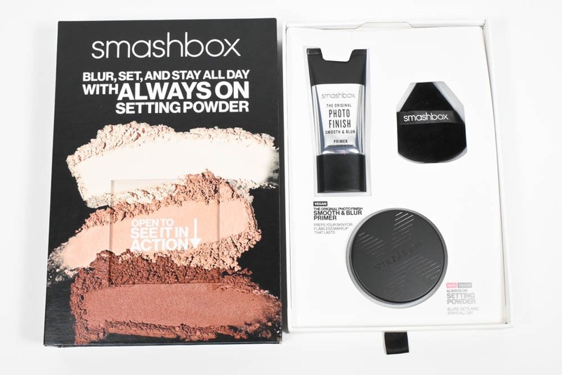VIP PR BOX CELEBRATING SMASHBOX ALWAYS ON SETTING POWDER LAUNCH