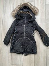 Sportalm Damenmantel mit abnehmbarem Echtfellkragen Größe 40 - Gebraucht