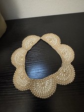 VINTAGE 1950'S Glentex JAPAN HAND MADE FAUX PEARL COLLAR NECKLACE 14  