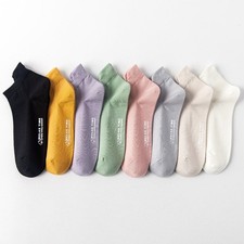 Women's Ankle Low Cut Crew Socks Women's Outdoor Sports Socks 8-Pack