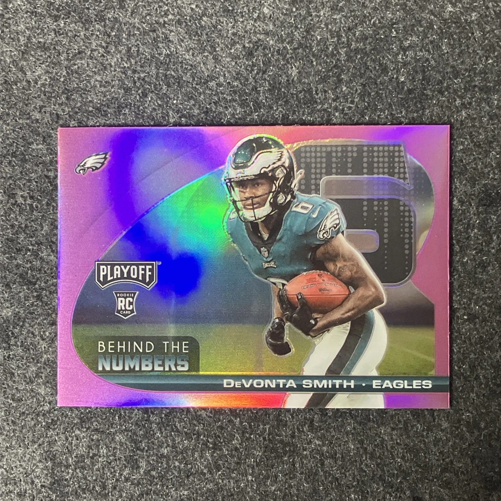 DeVonta Smith Panini Playoff Behind the Numbers #BTNDSM Pink