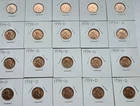 1954 D Lincoln Wheat Cents Lot of 20 Uncirculated No Reserve