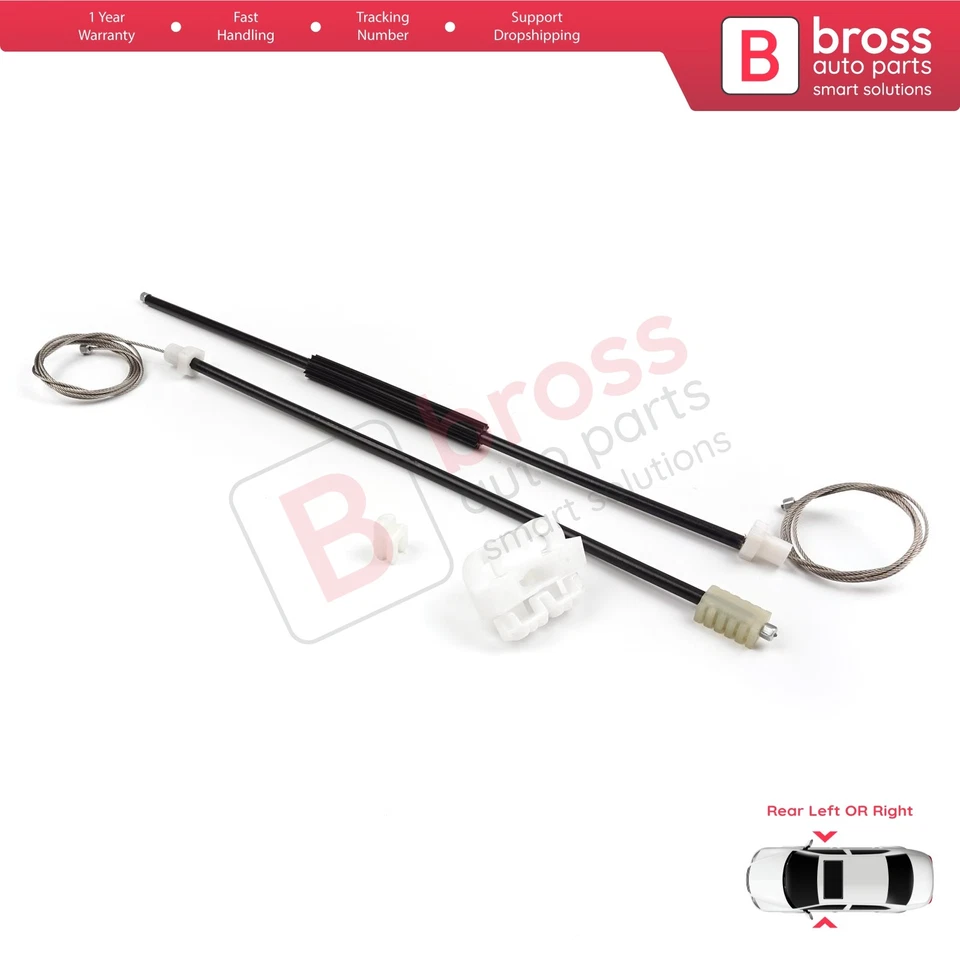 Juego regulador ventana trasero izquierdo o derecho manual peugeot 306 1992-2003 9221c2 Foto 4 de 4