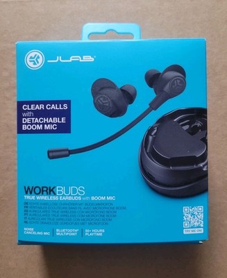 Jlab Work Buds True Wireless Ohrhörer abnehmbares Mikrofon mit Geräuschunterdrückung (neu)