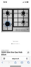 AEG HGB64200SM 60cm Stainless Steel Gas Hob