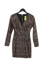 Quiz Bodycon Midi Dress UK8 in Black