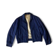 Vintage 1950s Hercules Outerwear Sears Rayon Gabardine Jacket Mens Size M