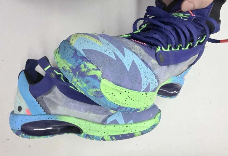 Nike Air Jordan 34 XXXIV EYBL Low Regency Púrpura Hombres Zapatos CZ7747-500 Talla 9 Foto 4 de 4