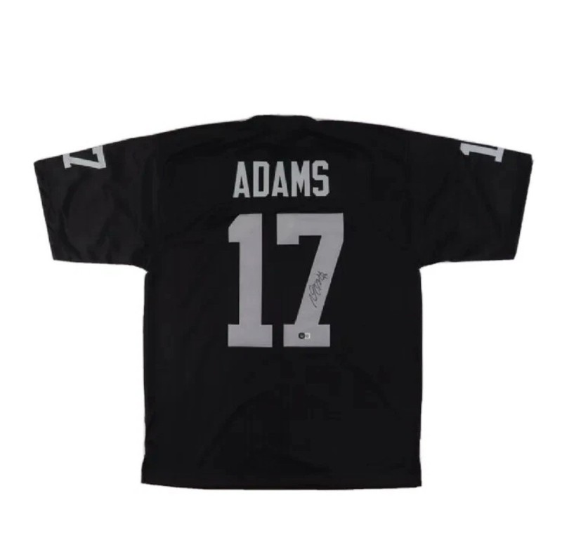 Davante Adams Signed #17 Black Jersey Las Vegas Raiders NFL Football