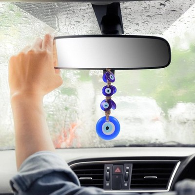 Auto Rückspiegel Anhänger Zubehör Evil Eye Charm Böser Blick-Dekoration