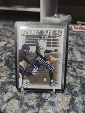 2000 Fleer Skybox Dominion Plaxico Burress #213 Rookie RC IP AUTO