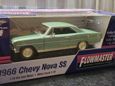 ERTL American Muscle 1966 Chevy Nova SS Flowmaster 1:18 Scale