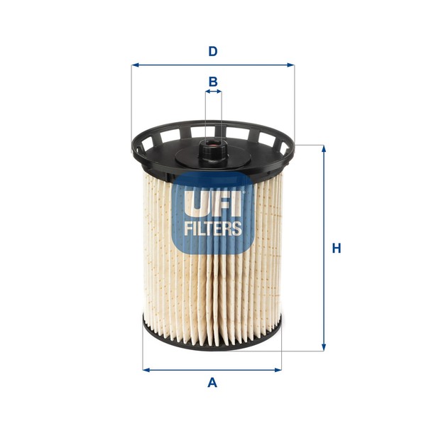 Kraftstofffilter Ufi 26.129.00 Filtereinsatz FüR Vw Touareg CR7 RC8 Tdi 4Motion-image