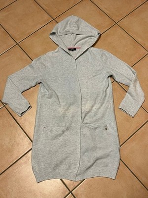 Cardigan/Strickjacke mit Kapuze | Bonita | grau | Gr. S