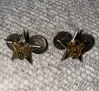 Matching Set Of 2 Vintage US Army General Staff Officer Pin 1930s Military WW2
