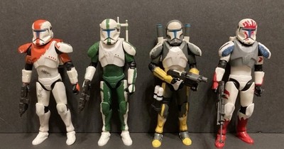 Star Wars Black Series Republic Commando Delta Squad (Boss, Fixer, Scorch, Sev)