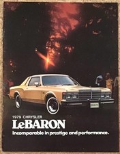 CHRYSLER LE BARON Canadian Car Sales Brochure 1979 #CLC79E
