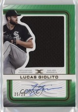 2023 Topps Definitive Collection Relic Green 25/25 Lucas Giolito Auto 0n64