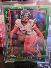 2025 Topps Chrome NFL Pat Surtain II Green Ray wave/99