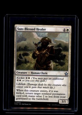 MTG Sun-Blessed Healer #25 Uncommon Foundations