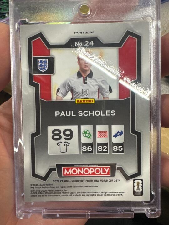 ジグソーパズル　ポール・ポラロ　ブライトガーデン　1000P 未開封 2026 Panini Prizm Monopoly World Cup Paul Scholes #24 Hat Trick