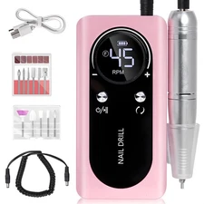 Electric 45000RPM Nail Drill Machine Rechargeable Portable Nail File Electric...