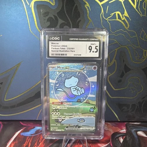 Pokémon Mew ex CGC 9.5 SV: Paldean Fates 232/091 Special Illustration Rare Holo