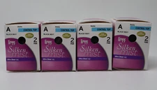 L'eggs Silken Mist Control Top Pantyhose 8 Pairs Black Mist Size A 96494
