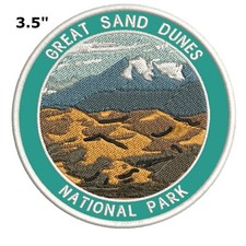 Great Sand Dunes National Park Patch Embroidered Iron-On Applique Nature Badge