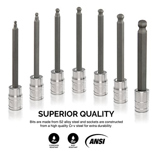 Neiko 10243A 3/8-Inch-Drive Extra-Long Assorted Styles , Pattern Names - Picture 13 of 22