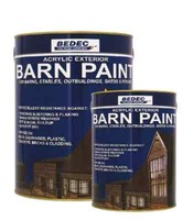 Bedec Barn Paint Acrylic Exterior, All-In-One Multi-Surface, All Sizes, Finishes