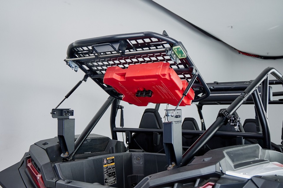 Razor Rear Cargo Rack Rear Cargo Rack Pivoting Tire Rack For Polaris RZR XP 1000 / XP 4 1000 ...