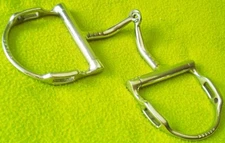 5" MYLER Dee With Hooks Single Joint Snaffle BIT~MB 09~Level 1~CURVED MOUTH~EUC