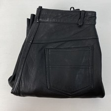 Hollywood Leather Studio Womens Vintage Leather Dress Pants Size 6-7 VGC JKW7HW2