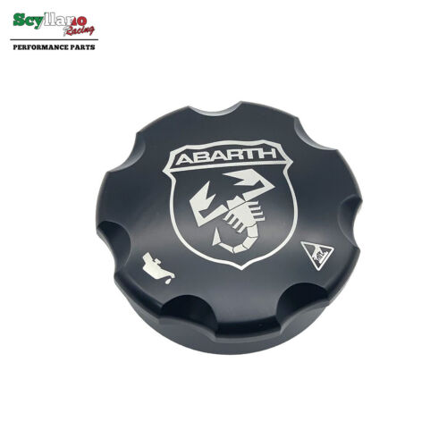 Schwarz Aluminium Öleinfüllkappe für Abarth 500 595 695/Grande Punto mit T-Jet - Bild 2 von 7