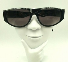 Vintage Enrico Biaggi 73 Black Pearl Oval Sunglasses Eyeglasses Frames Hong Kong
