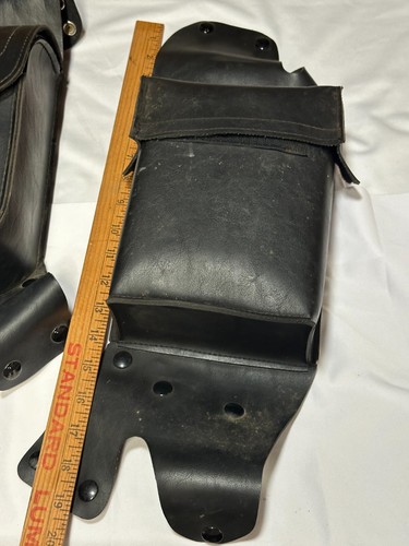 Harley-Davidson Saddle Bag Guard Rail Bags Button On- Pair - Picture 8 of 11